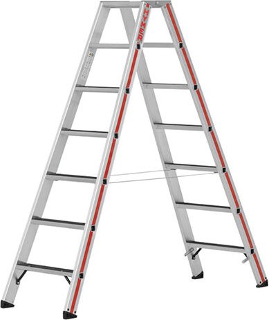 Thumbnail - Matisère - Stehleiter 2x8 Stufen - Maximale Arbeitshöhe 3.38m - 862416