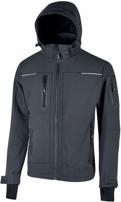 Space Arbeit Softshelljacke - m - Dunkelgrau - U-power