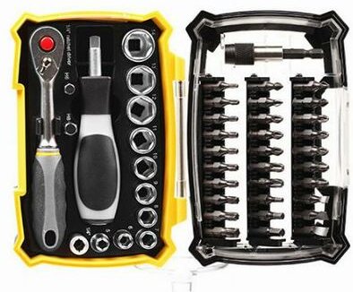 Thumbnail - Torsions-Bit-Koffer Diager Bits Steckschlüssel und Zubehör 46-teilig - 6000B