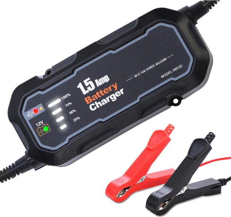 Zoternen - Motorrad-Batterieladegerät, 1500 mA, 12 v, automatisches Ladewerkzeug, wasserdicht, Batterieerhaltungsgerät f...