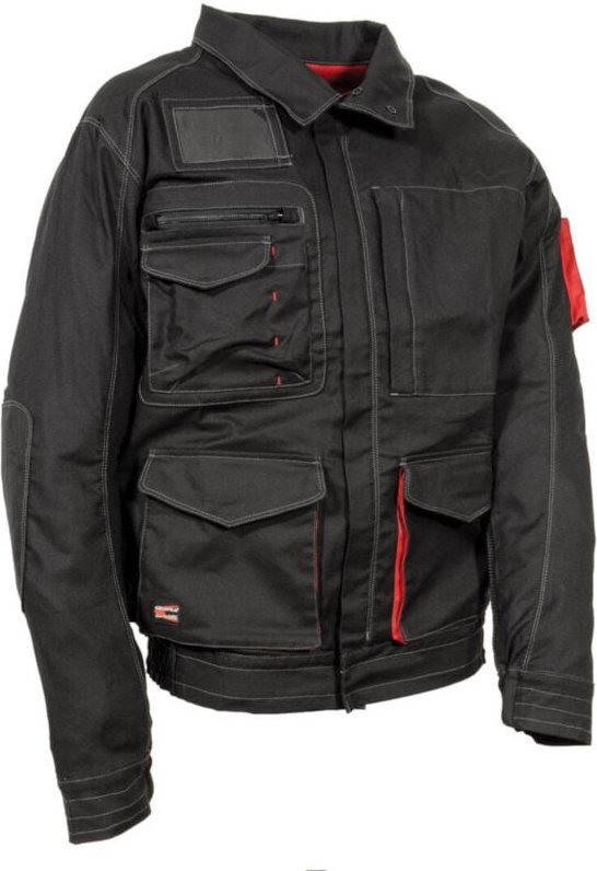 Cofra Arbeitsjacke 300 g/m², mit vielen Taschen schwarz 62