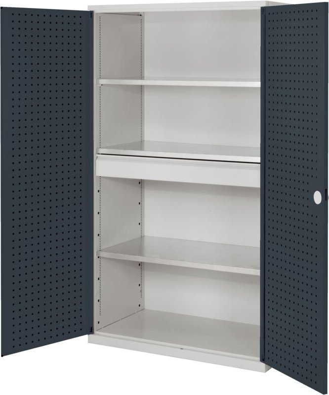 Kappes ®RasterPlan Großvolumenschränke 1950x1130x590mm Lochplattentüren Modell 2 anthrazitgrau