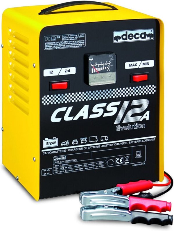 Thumbnail - Deca - Trade Shop - carica batterie class 12A - per moto und auto 12/24 v - Pb wet 9,0 Amp 12/24V -
