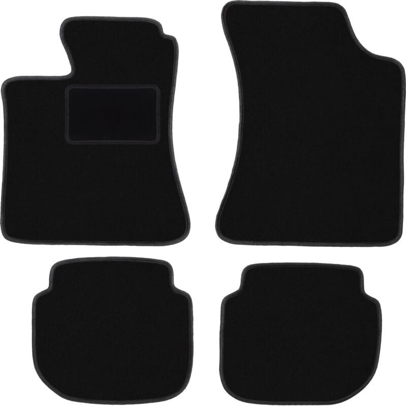 Schwarze Veloursmatten für: Volvo 440 / 460 Limousine (1988-1996)