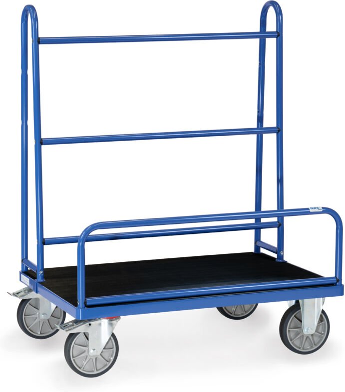 Fetra Plattenwagen mit festen Rohrbügeln 1070x435 mm Ladefläche mit Riefengummi