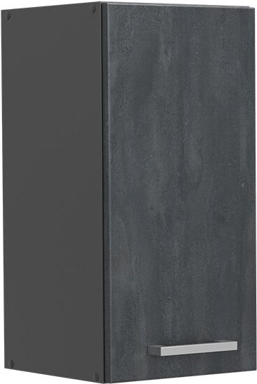 Küchenoberschrank R-Line, Schwarz Beton, 30 cm, Vicco