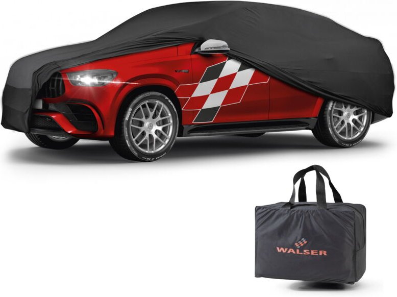 Walser - Autoplane Indoor Stretch Plus, PKW-Abdeckplane suv Größe xl schwarz