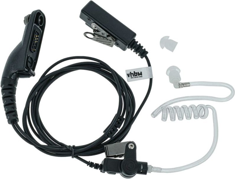 vhbw Headset mit Push-to-Talk Mikrofon kompatibel mit Motorola DP3600, DP3601, XiR P8200, XiR P8208, XiR P8260, XiR P826...