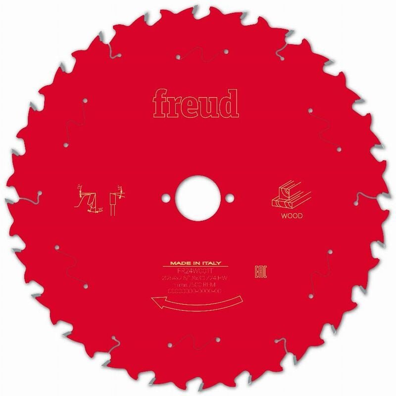 Sägeblatt für Handkreissäge FREUD - Ø254 2,6/1,8 AL30 Z24 BA 20° - F03FS09778 -FR24W001T