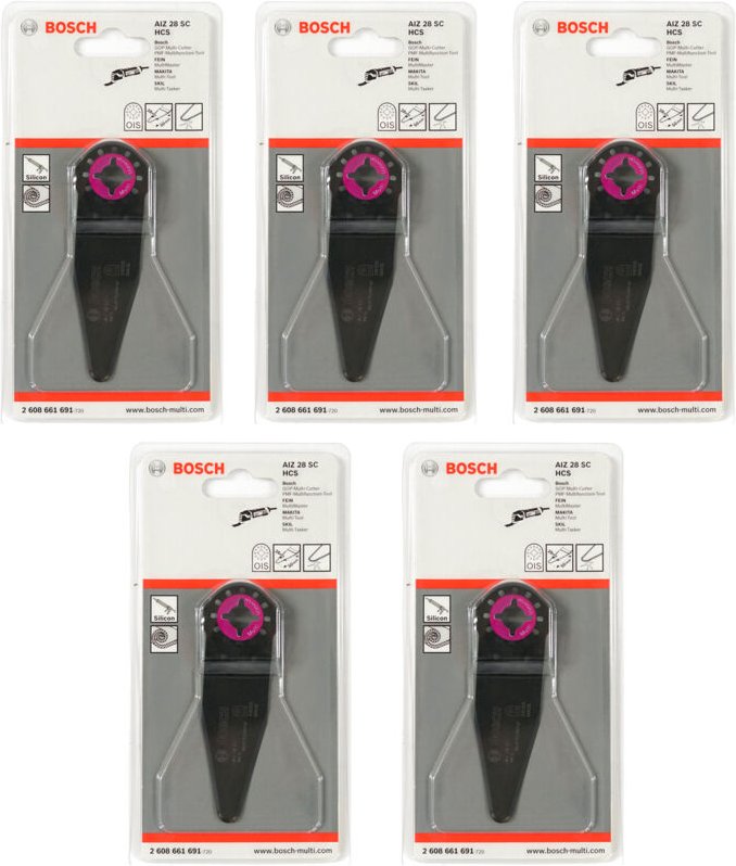 Bosch hcs Universalfugenschneider aiz 28 sc, 28 x 40 mm, VE5, mit ois Aufnahme ohne starlock