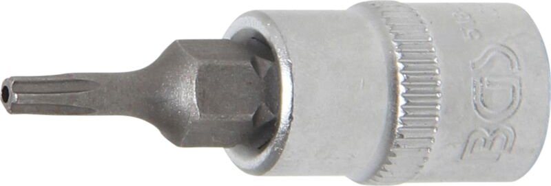 Bit-Einsatz Antrieb Innenvierkant 6,3 mm (1/4') TS-Profil (für Torx Plus) mit Bohrung TS10