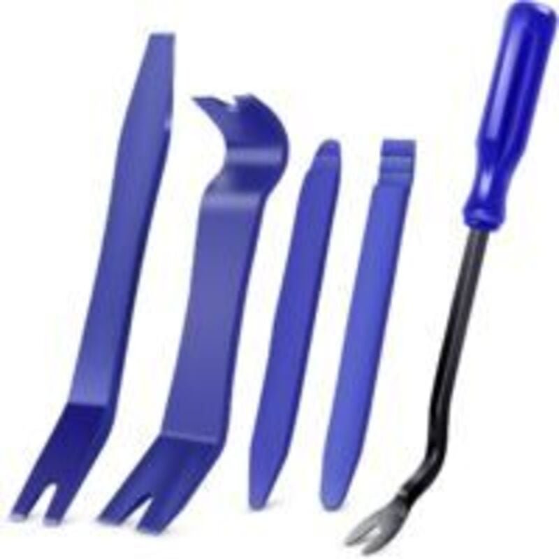 Thumbnail - Kit d'outils de démontage de garniture automatique 5 pièces Kit d'outils de levier anti-rayures pour panneau de clip de ...