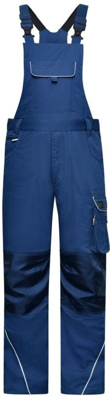 James&nicholson - funktionelle Latzhose JN879 Gr. 26 dark-royal