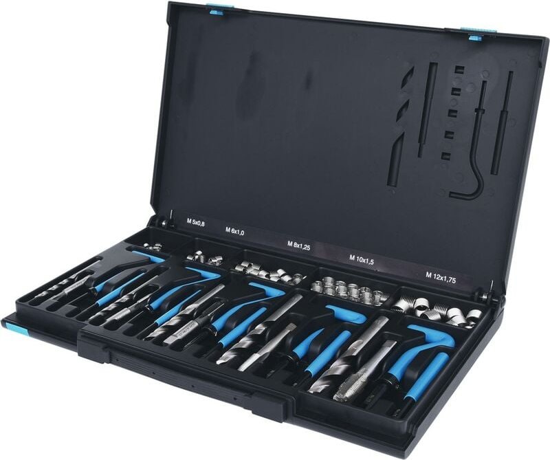 Nirostahl Gewinde-Reparatur-Satz M5-M12, 130-tlg