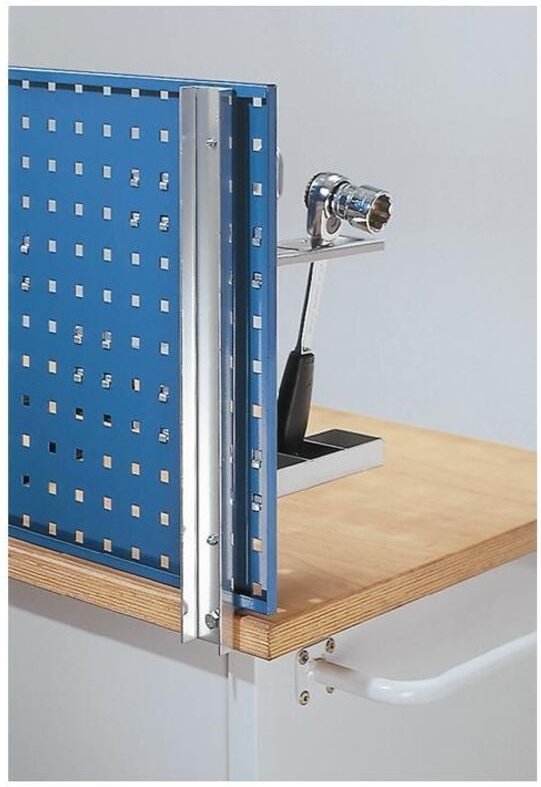Werkbankhalterung für Plattenlänge 1500/2000 mm passend für Loch-/Schlitzplatten