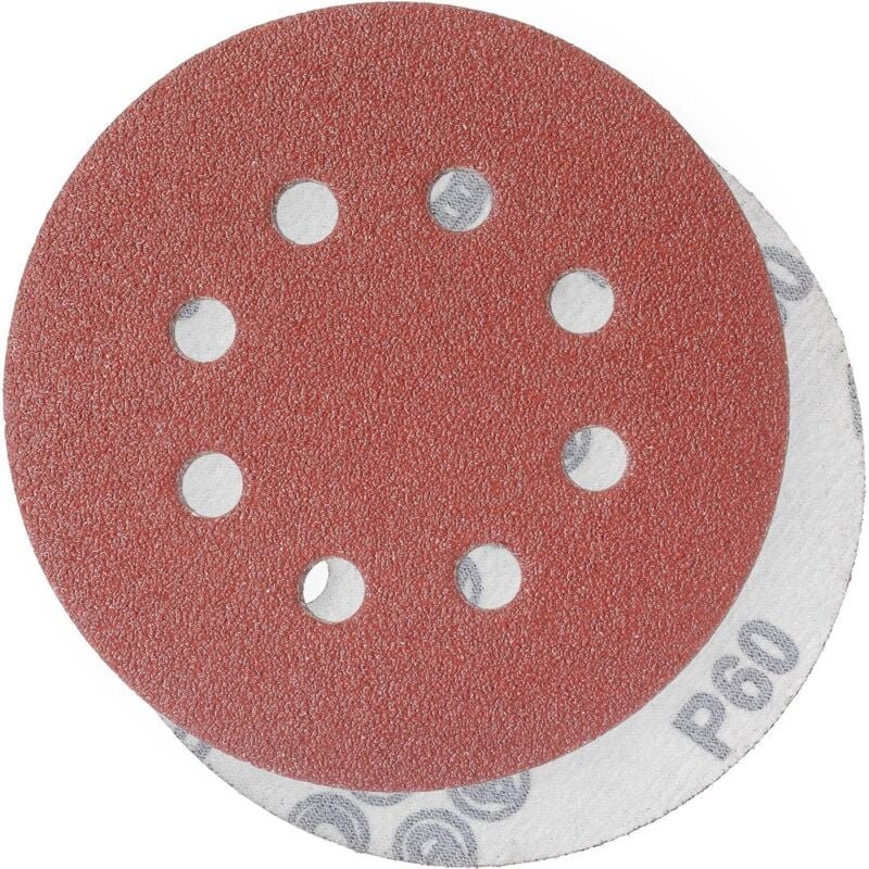 100 Stück Schleifscheiben, Schleifscheiben, Körnung 125 mm, ideal zum Schleifen/Polieren/Entrosten, HSDPS5M100,60
