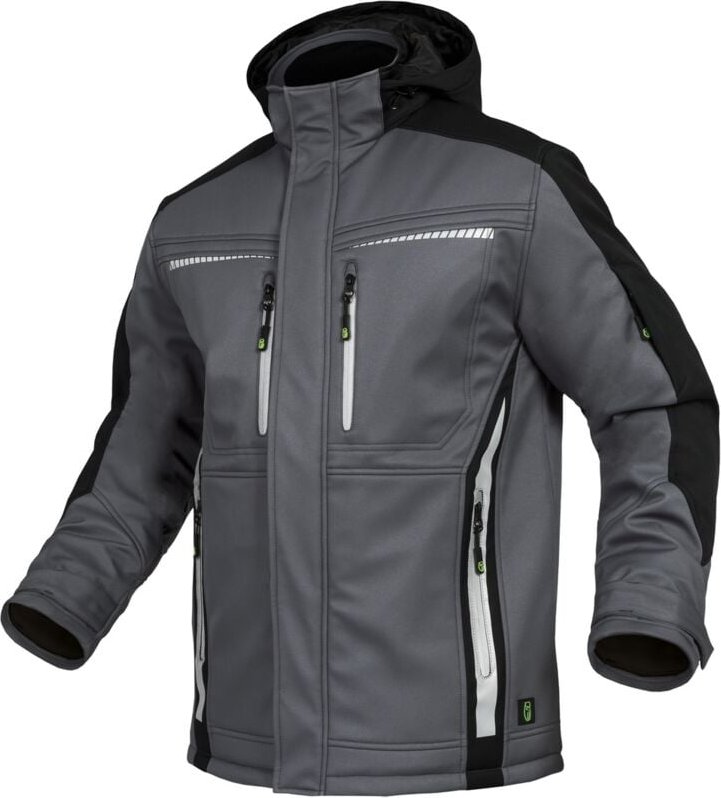 Thumbnail - Leibwächter - Winter-Softshelljacke Flex-Line FLEXI27 Gr. xl grau/schwarz