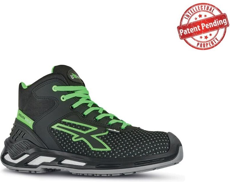 Hochsichere Sicherheitsschuhe HARRY ESD S3 CI SRC - Schwarz/Grün 48