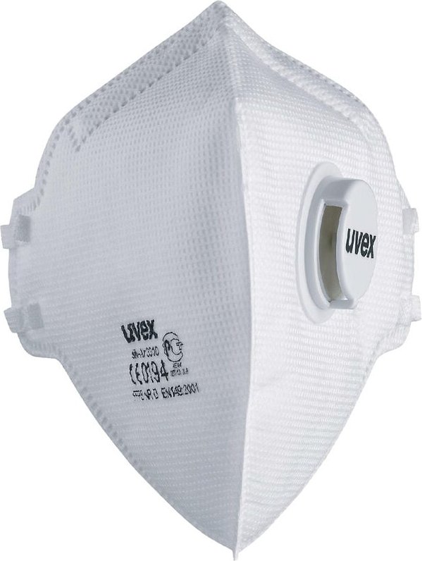 Uvex - silv-Air class.3310 8763310 Feinstaubmaske mit Ventil FFP3 15 St. en 149:2001 + A1:2009 di