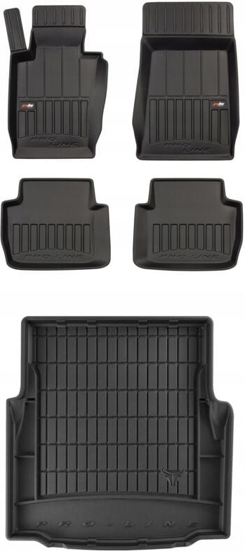 3D SET Gummifußmatten und Matte BMW 3er E46 Limousine xDrive 1998-2005