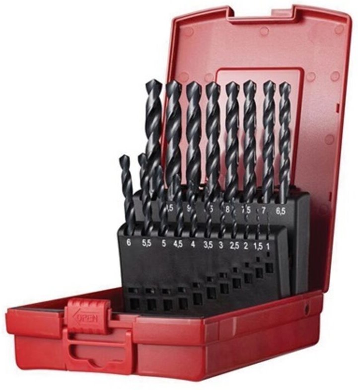 Dormer - Spiralbohrersatz A190 din 338 TypN D.1-10x0,5mm hss 19tlg.Ku.-Kass.