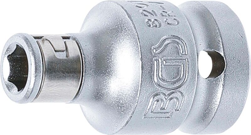 Bgs Technic - Bit-Adapter mit Haltekugel Innenvierkant 12,5 mm (1/2') Innensechskant 6,3 mm (1/4')