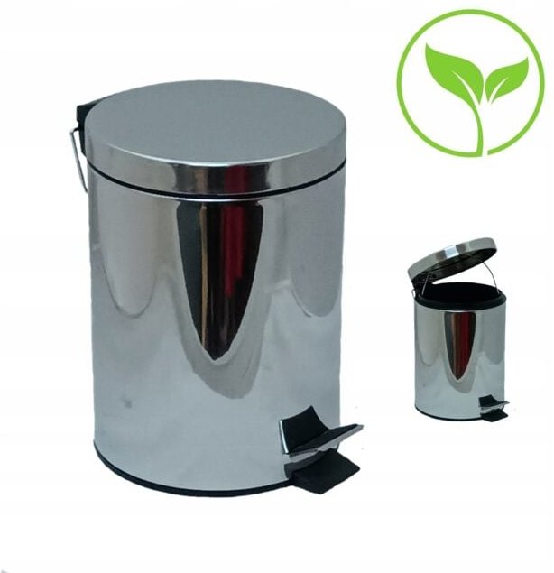 3-Liter-Abfalleimer aus Edelstahl mit Pedal