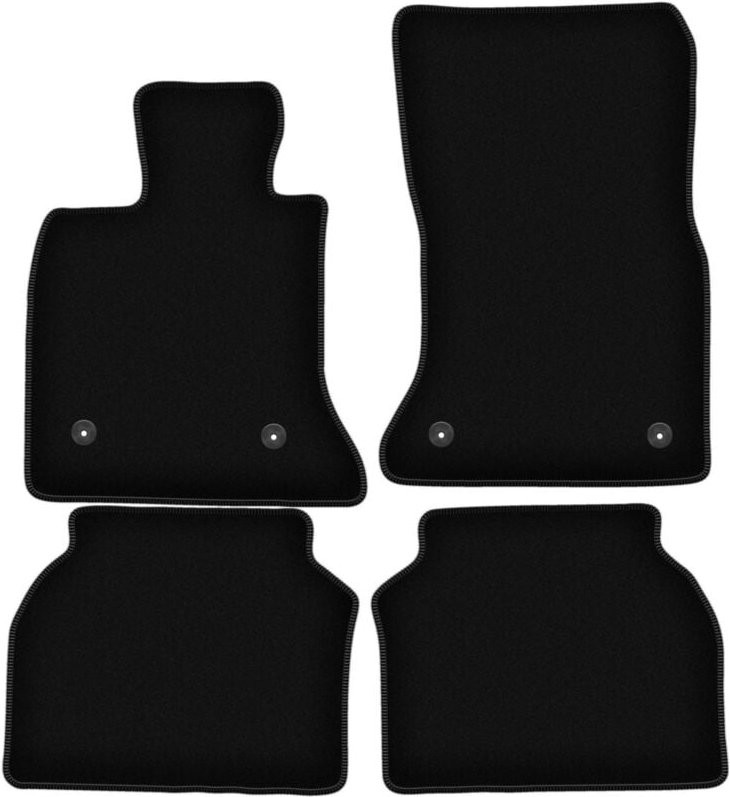 BASIC schwarze Veloursmatten für: BMW 5 GT F07 Liftback (2009-2017)