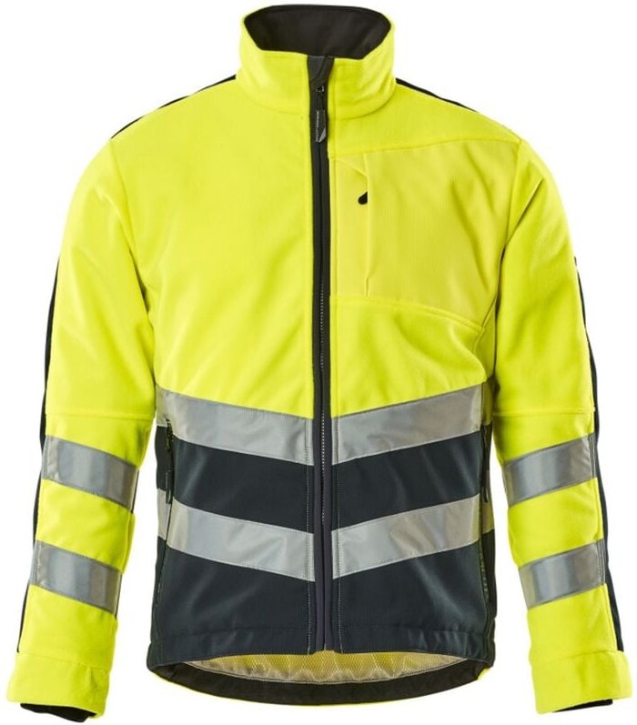 Warnschutz-Fleecejacke Sheffield 15503-259 Gr. 4XL hi-vis gelb/schwarzblau - Mascot