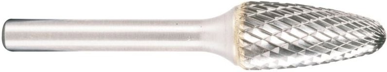 Projahn Hartmetallfräser, Form F Rundbogen d1 6.0 mm, Schaftd. 6.0 mm Schnellfrässchliff für Aluminium