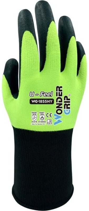 Wonder Grip - Arbeitshandschuh u-feel WG-1855 Nitril auf Spandex Kaliber 18 7/S