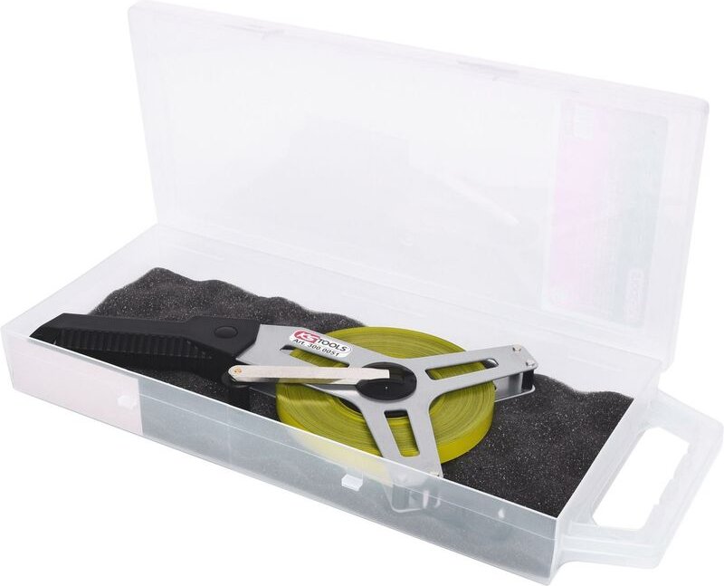 Thumbnail - Rahmenbandmaß mit gelbem Stahlband, 50m