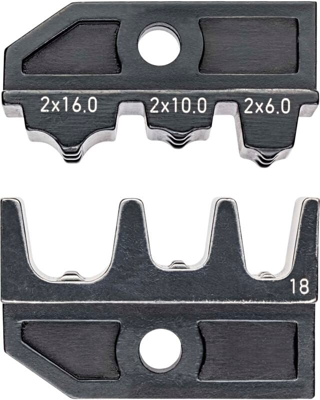 Knipex - 97 49 18 Crimpeinsatz Zwillingsaderendhülsen 6 bis 16 mm² Passend für Marke (Zangen) Knip