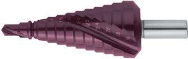 Stufenbohrer Universal HSS spiralgenutet TiALN 7-32,50mm FORMAT