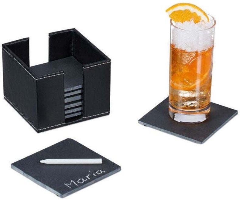 Tischsets aus schiefer 8 stuck mit box