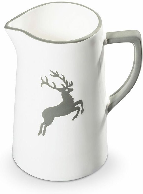 Gmundner Keramik - Grauer Hirsch, Wasserkrug 0,7 Liter