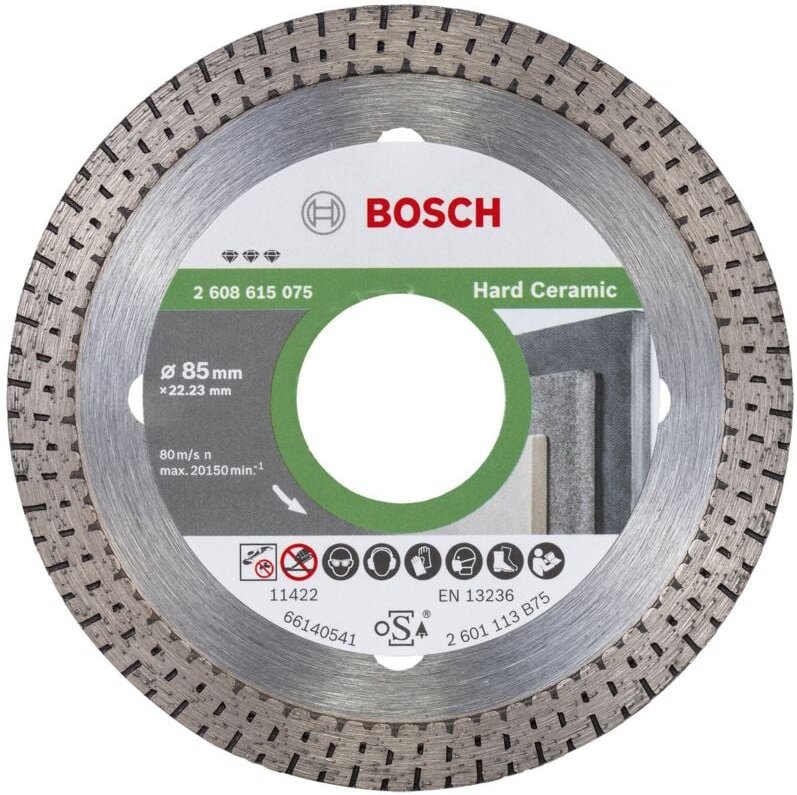 Bosch Diamanttrennscheibe 85x22,23 Best f. Hard Ceramic - 2608615075
