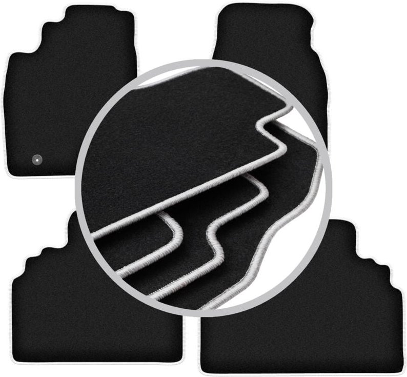 CARLUX-SILVER Autofußmatten für: Toyota Previa II Minivan (2000-2005)