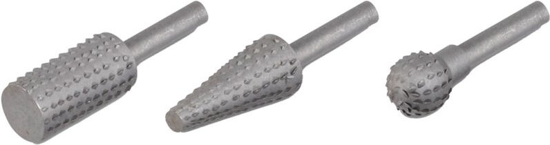 Set mit 3 Holzfeilen Kreator für Bohrmaschine