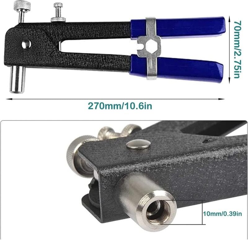 86-teiliges Nietmutternpistolen-Set mit 5 Dornen, M3, M4, M5, M6, M8, Nietmutternpistolen-Set, Nietmutternpistole, Nietm...