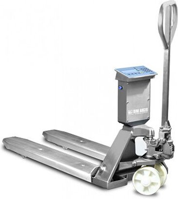 Matisère - Wiegehubwagen aus Edelstahl mit Drucker - Gabeln 1150x500mm - Zugelassen mit "m" für gewerblichen Gebrauch - ...