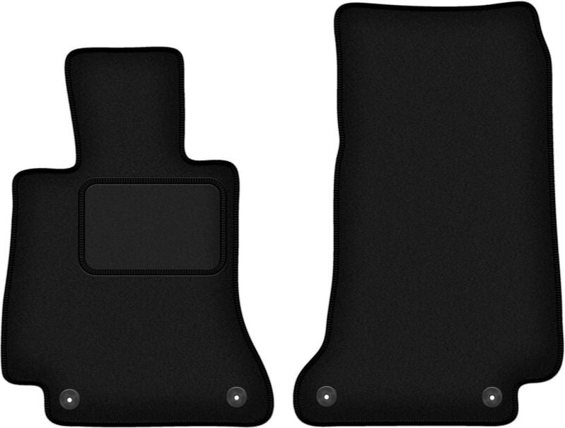 Vordere Matten schwarz für: Mercedes E W213 Limousine, Kombi, Liftback, Coupé (2015-)
