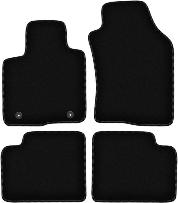 BASIC schwarze Veloursmatten für: Lancia Ypsilon III Fließheck (2011-)