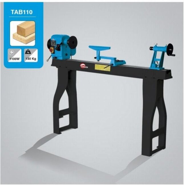 Leman - Elektronische Drechselbank 1100MM mit gusseisernem Gestell TAB110