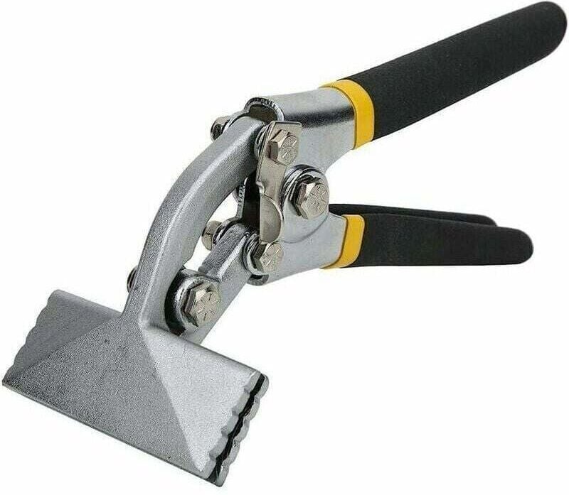 Hand-Blechbiegezange, manuelles Blechbiegewerkzeug, Crimpzange mit rutschfestem Griff, gerade Biegezange, robuster Ganzs...