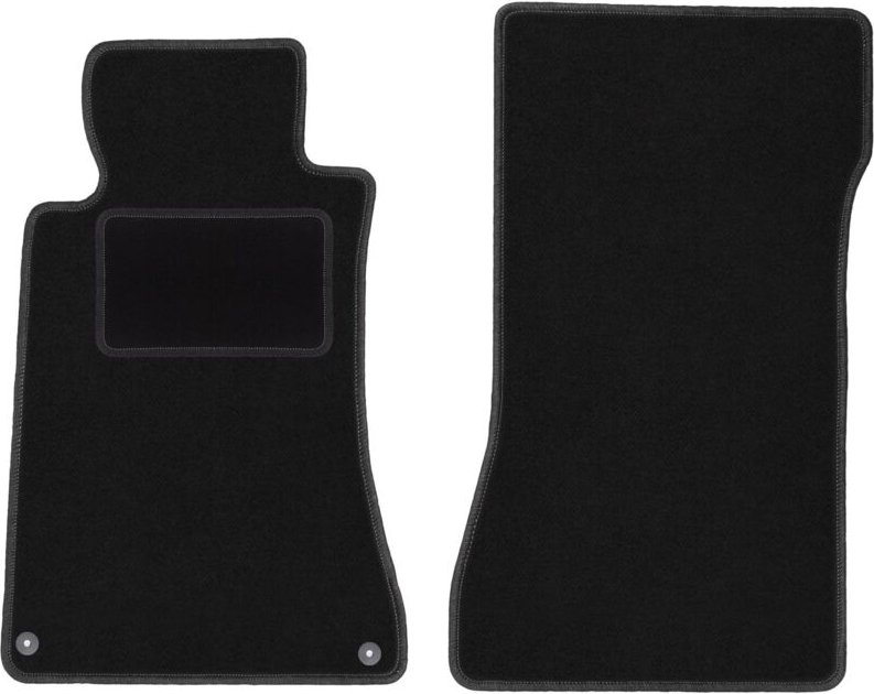 Vordere Matten schwarz für: Mercedes CLK W209 Coupé (1997-2009)