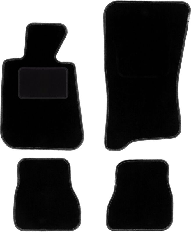 Schwarze Veloursmatten für: BMW 3 E30 Cabrio (1986-1993)