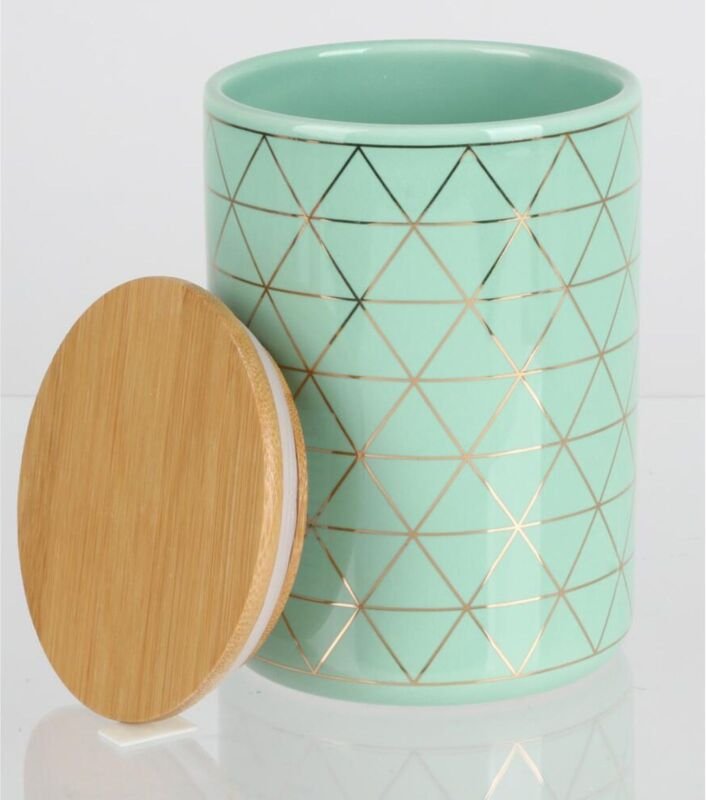 Buri - 12x Dolomit Vorratsdosen 0,7L Deckel Gefäß Boxen Behälter Aufbewahrung Keks