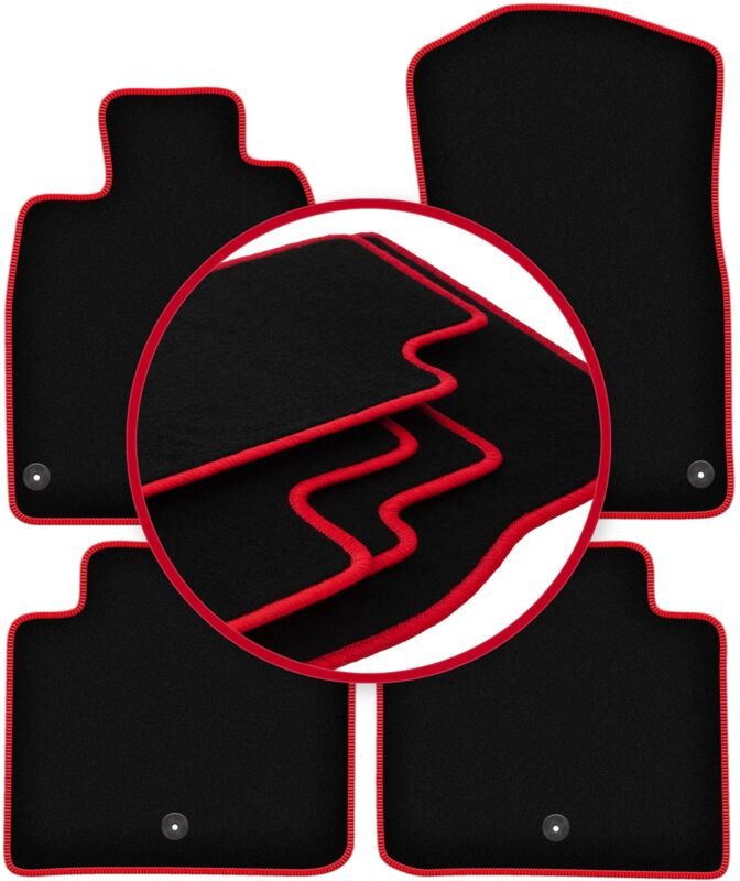 CARLUX-RED Autofußmatten für: Lexus GS III Limousine (2005-2012)