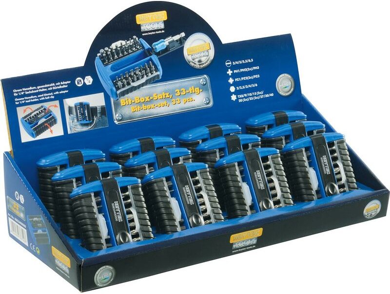 50833-4-12 Verkaufsdisplay. Bit-Box-Satz, 33-tlg.